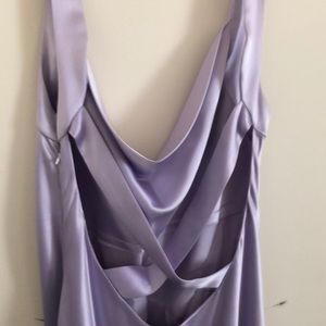 Soft long lavender gown